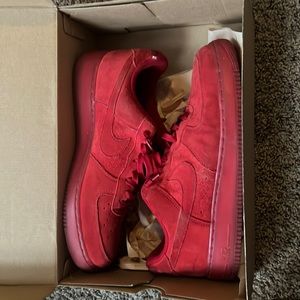 'Red Suede' Nike Air Force 1